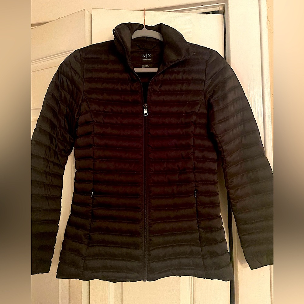 Armani Exchange black women’s puffer jacket, EXCELLENT CONDITION size Small